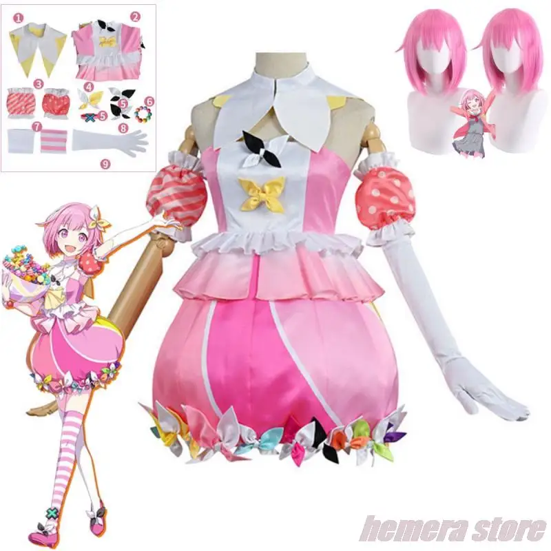 

Project Sekai Colorful Stage! Ootori Emu Otori Emu Anime Cosplay Halloween Christmas Carnival Party Costume Women's Clothing