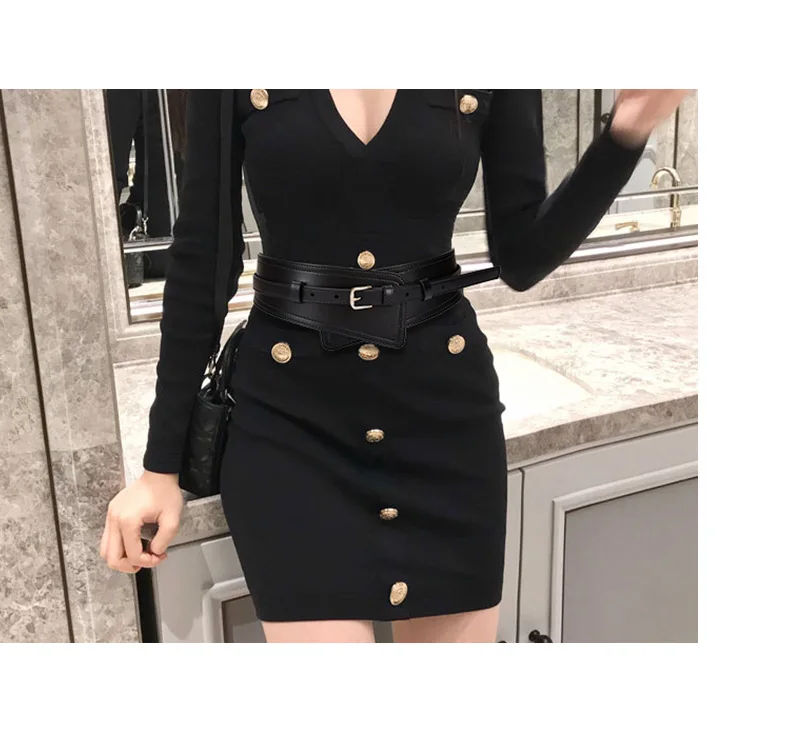 Kuh Leder Gürtel frauen Luxus Designer Fashion Trend Casual Kleidung Zubehör Gothic Pin Schnalle Gürtel Koreanische Korsett – Detail 7