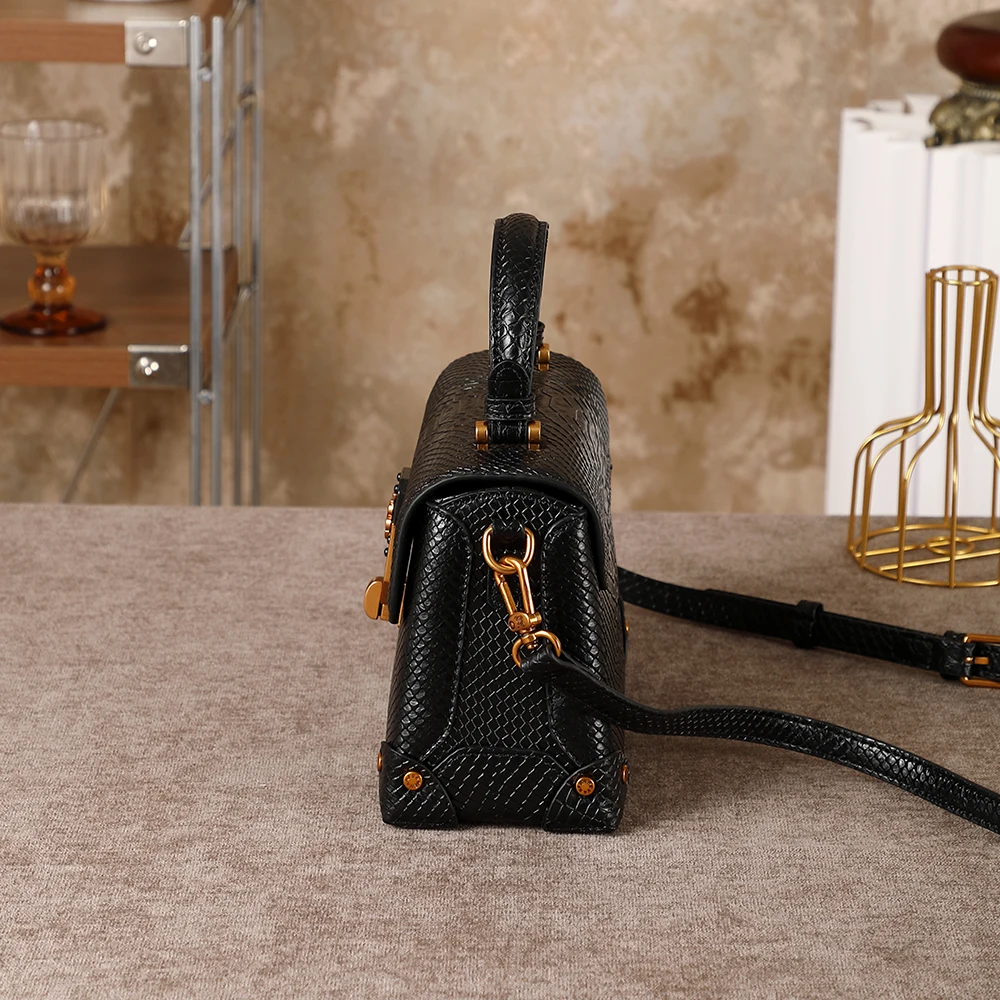 Damenhandtasche Saison 2026 Neue Hochwertige Schlichte und Modische Schlangenmuster-Umhängetasche Multifunktionale Tasche – Detail 18