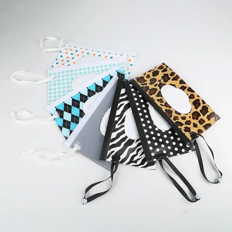 Tissue Box Wet Wipe Case Baby Wipe Case Wet Wipes Case Wet Wipes Box EVA New Baby Wet Wipe Pouch Portable Wipes Case Flip Cover Snap-Strap Reusable Refillable Cosmetic Pouch Useful Tissue Box