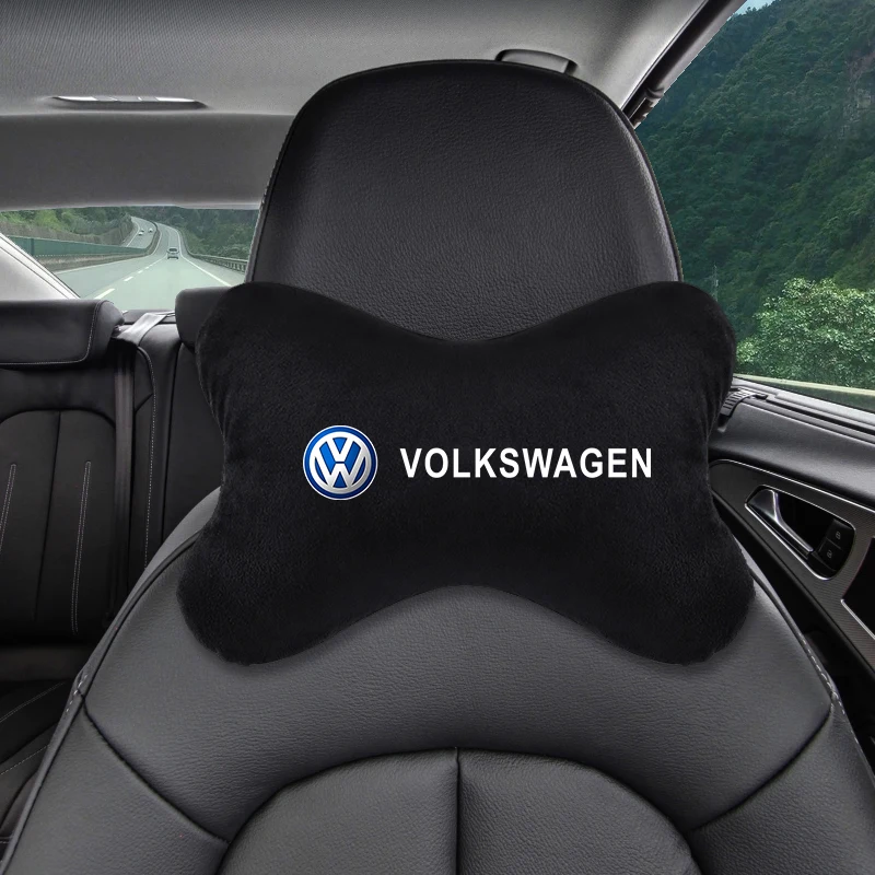 For Volkswagen Car Neck Pillow Lint Head Support Protector Universal