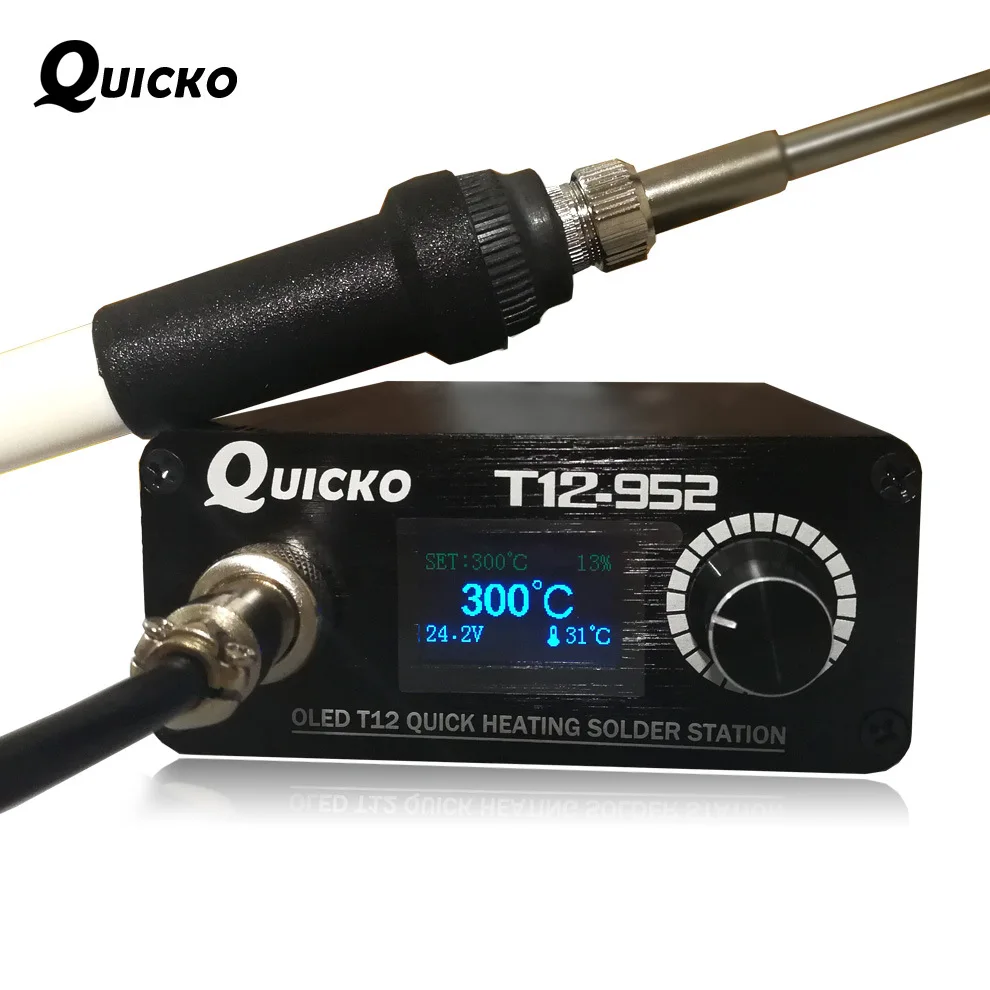 

Quick Heating T12 soldering station electronic welding iron 2020 New version STC T12 OLED Digital Soldering Iron T12-952