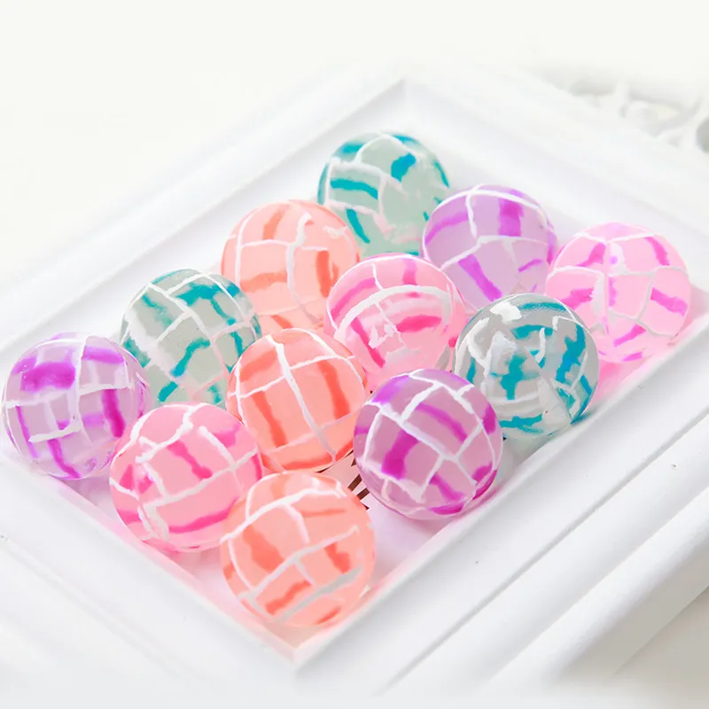 10/20/50Pcs 30mm 투명 그리드 탄성 볼 트위스팅 머신 장난감 공 어린이 바..