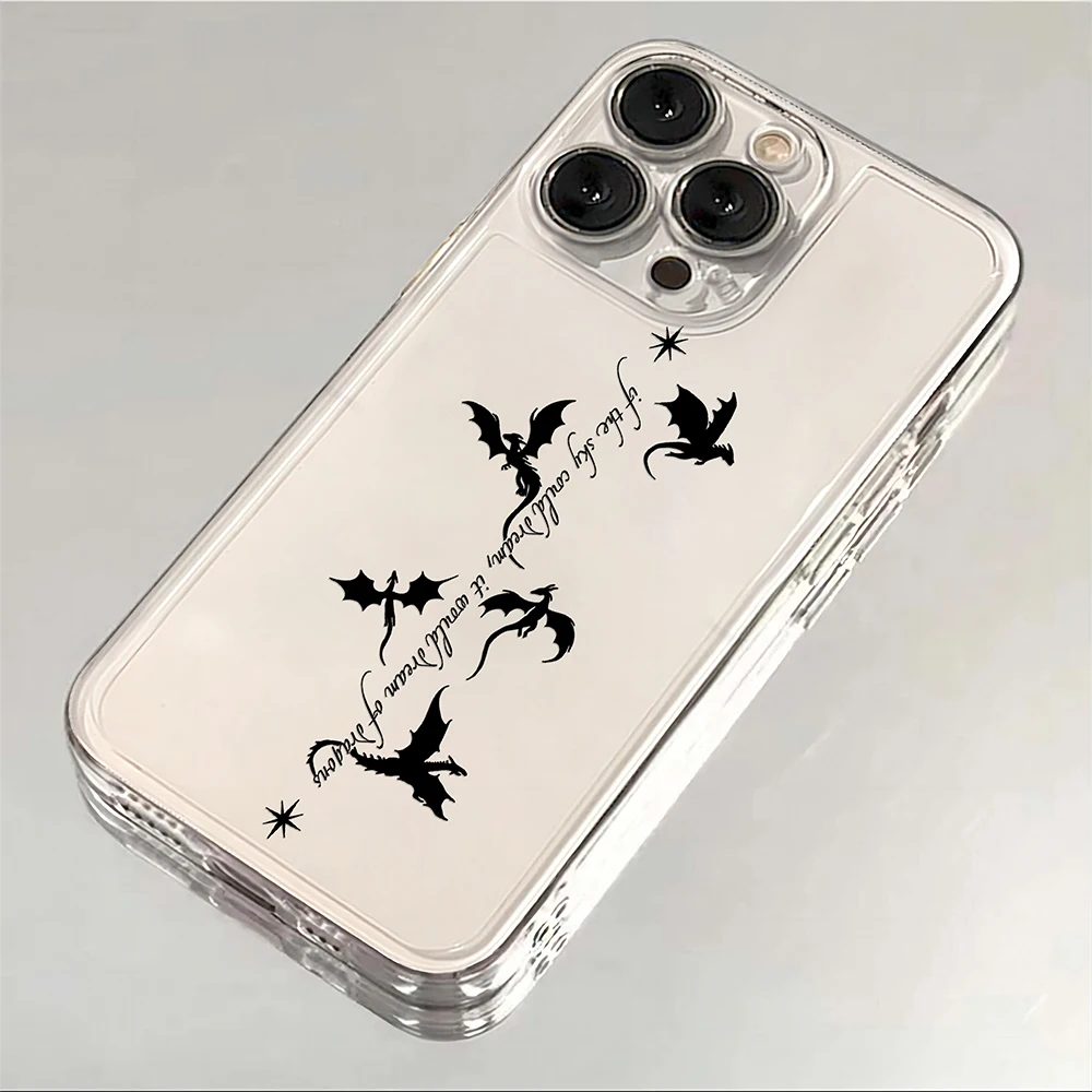 Luxury Dragon Wing Soft TPU Phone Case with Elegant Design