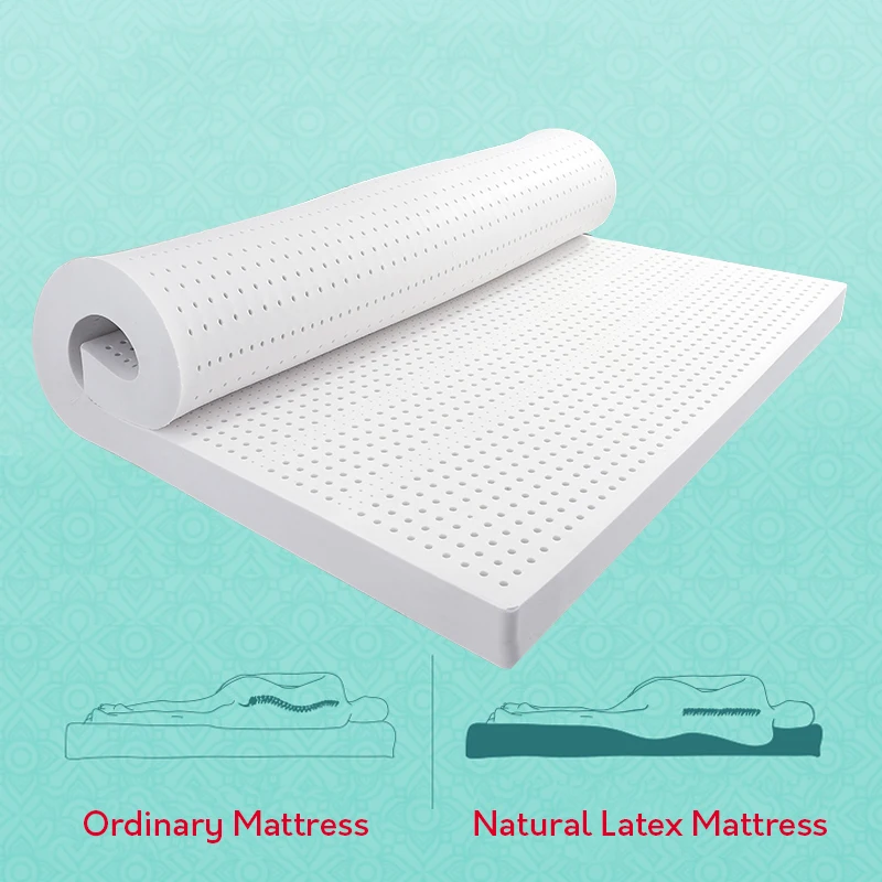 Natural Thailand imported latex mattress raw liquid mattress rubber cushion double single home tatami mats queen king full size