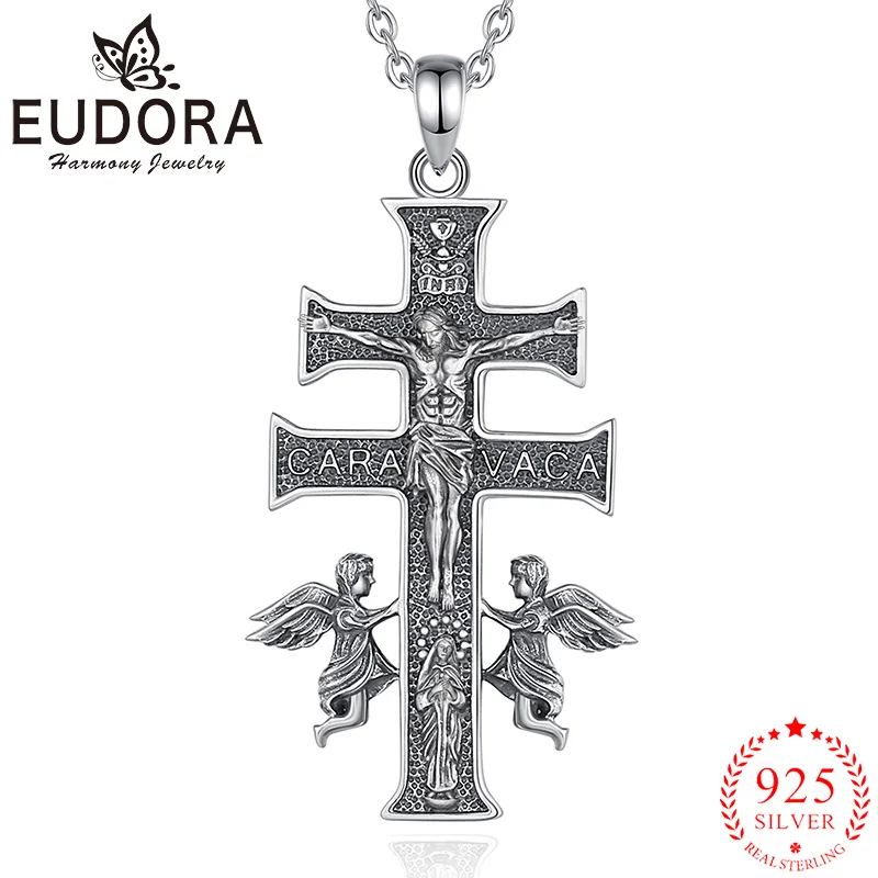 Ожерелье Eudora с крестом из серебра