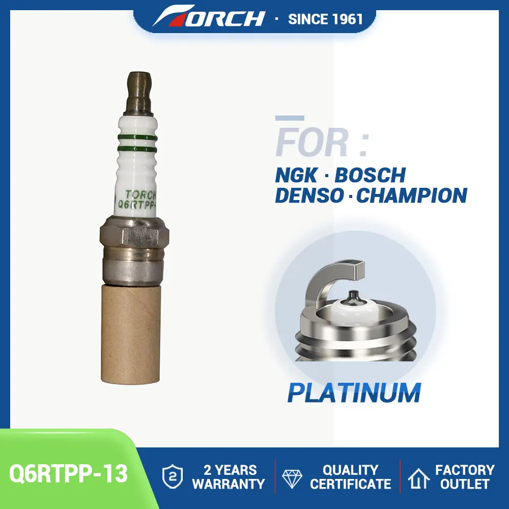 

Hot Sale High Performance Torch Spark Plug Q6RTPP-13 Double Platinum Candel for Denso VT20 PTR6D-13 PTR6F-13 Engines Components