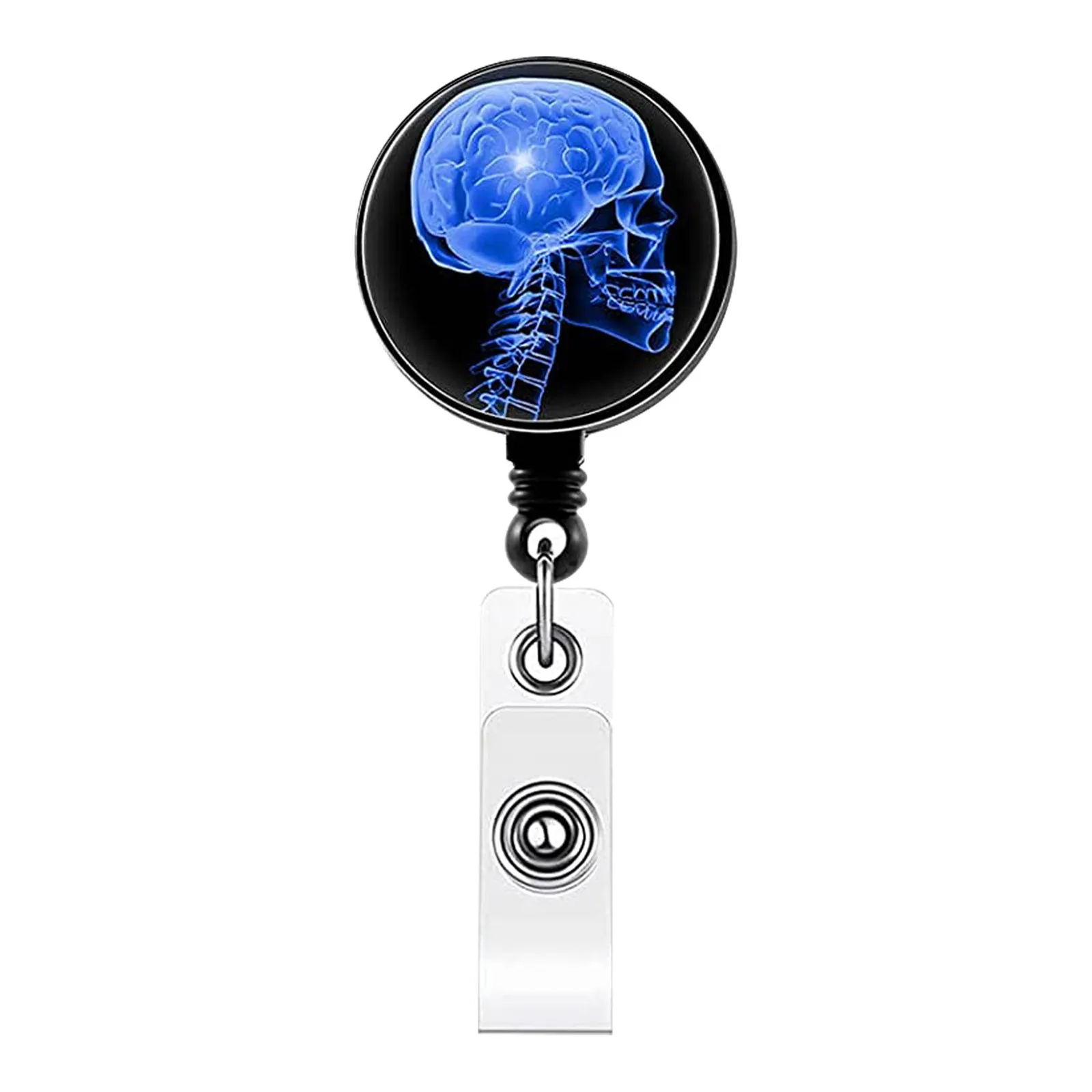 Retractable Badge Reel X-Ray Badge Reel Retractable Radiology Badge Reel Holder Ct Rays Nurse Doctor Student Card Clip Office Supply Recoil