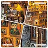 New Wooden Diy Handmade Bookend Book Nook Insert Shelf Caramel Dream Miniature Model Kits With Furniture Bookshelf New Year Gift 5
