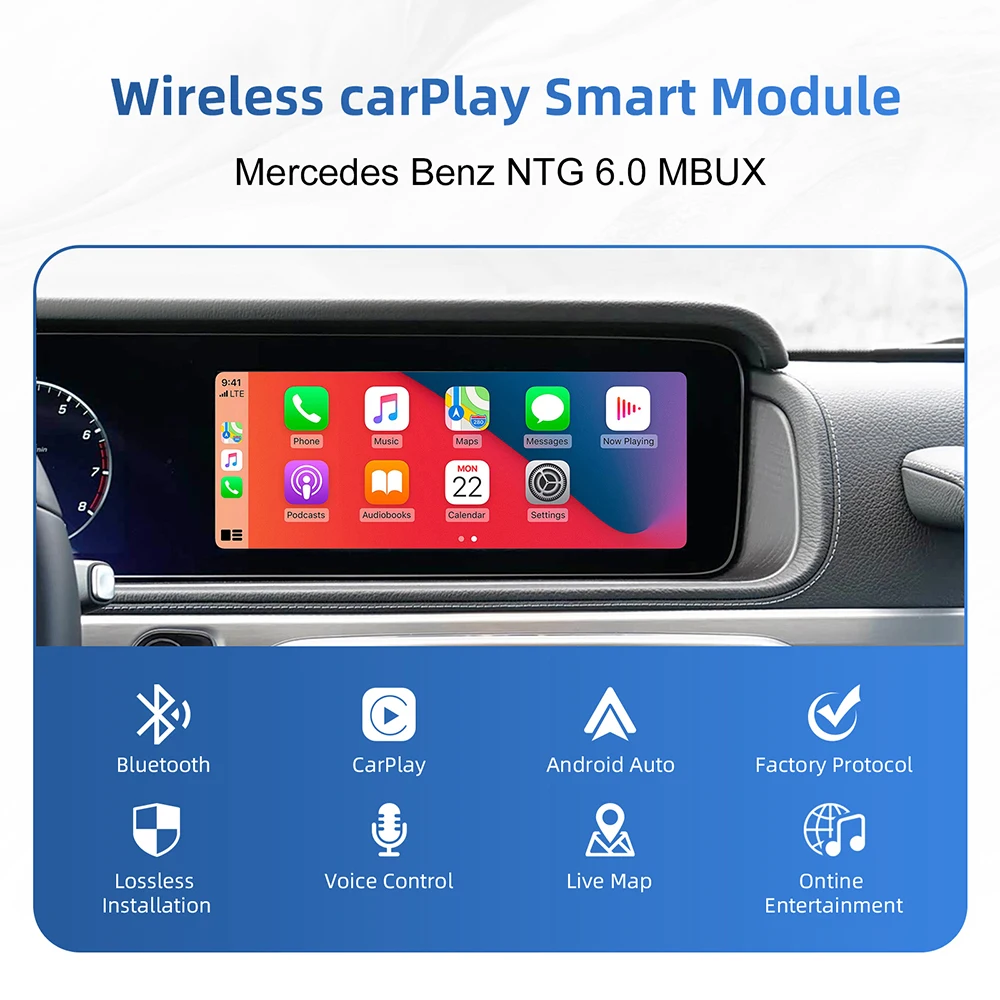 Mercedes-Benz CarPlay Android Auto Media Box Image 1