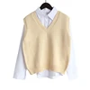 Women’s Knitted Sweater Vest - V-neck Sleeveless Waistcoat