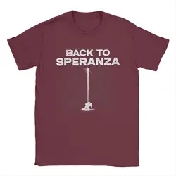 Arc Raiders Back To Speranza Funny Cotton Tee - Unisex Round Neck Short Sleeve Shirt - XXXL (Burgundy)