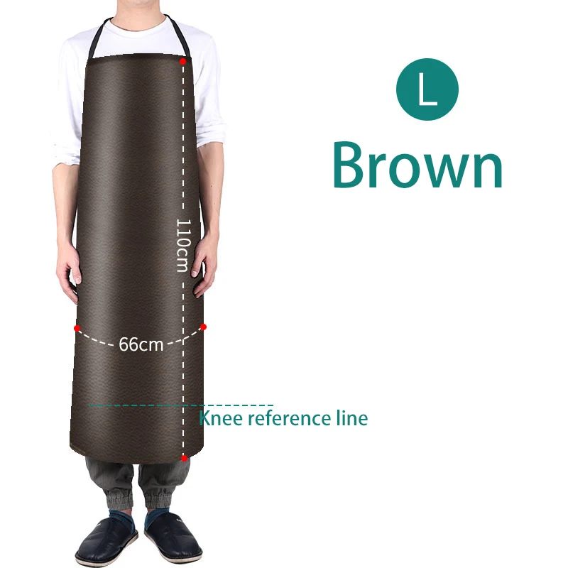 Waterproof Oil-Proof Leather Kitchen & Restaurant Apron