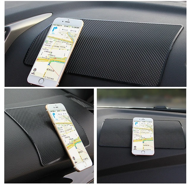 Car Dashboard Mat Pad Non-slip Rubber Mount Holder Mobile Phone Stand Anti  Slip Keys Pad Large Car Interior Accessories - AliExpress