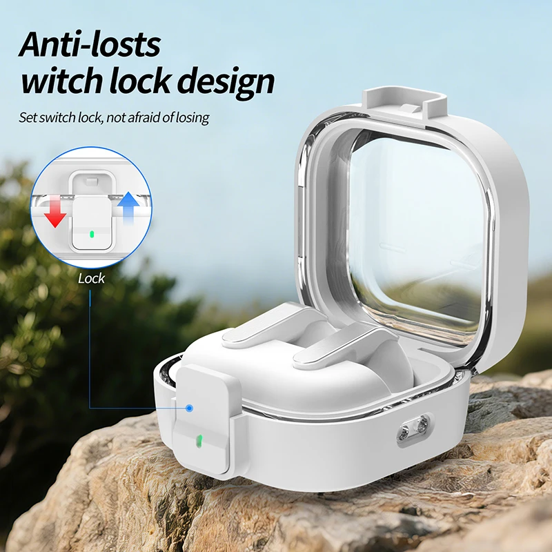 Durable Anti-Loss Earphone Case with Lock Design - Shockproof Headphone Cover