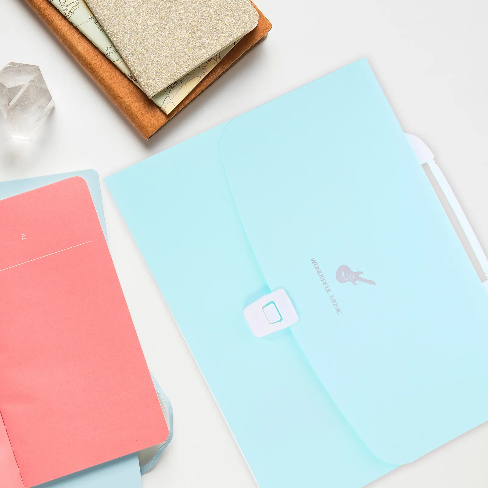 확장형 아코디언 파일 폴더 플라스틱 문서 정리함 (영수증, 청구서, 쿠폰, 티켓, 명함 수납 가능, 휴대용)