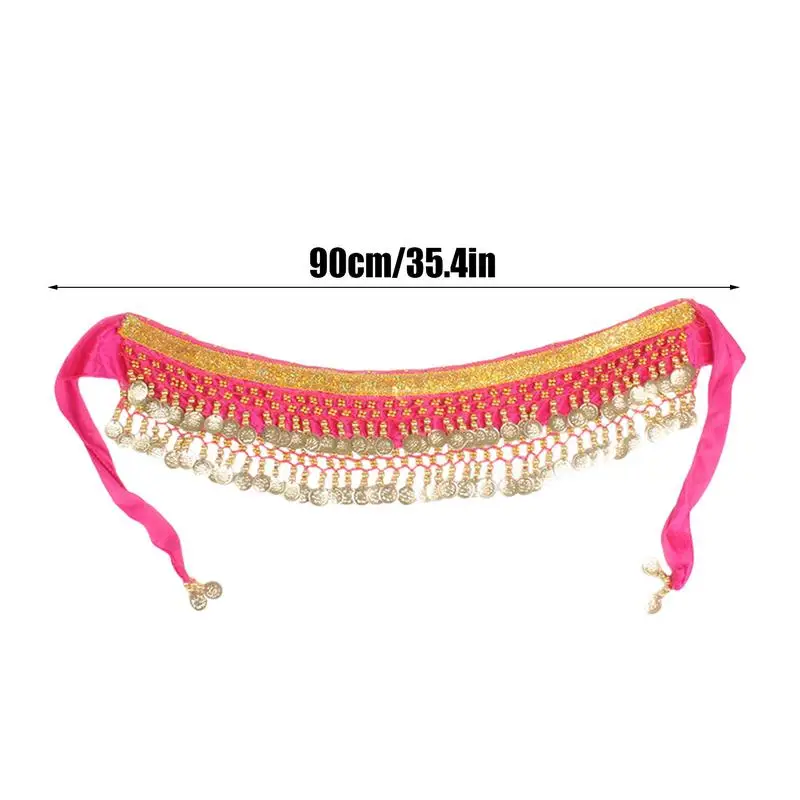 Dance Skirt For Dogs Puppy Shaking Hip Dance Hip Scarf Puppy Belly Wrap Belt With Dangling Gold Coin For Music
