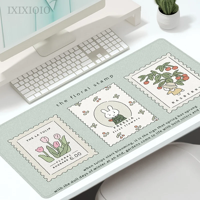 Bonito Kawaii Gaming Mouse Pad xl Personalizado Computador Casa Mousepad Tapete Teclado Escritório Macio Borracha Natural Laptop Mouse Pad Xxl