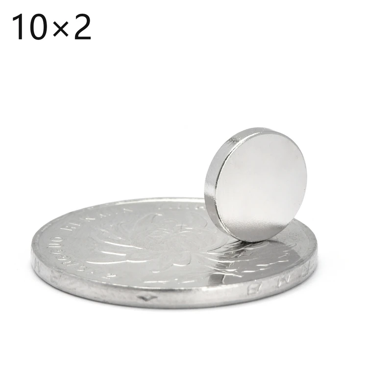 10 20 50PCS/LOT NdFeB Magnet 10*1 10*2 10*3 10*4 N35 Disc MAGNET 10x1 10x2 10x3 10x4 Round Speaker magnets imanes new magnet