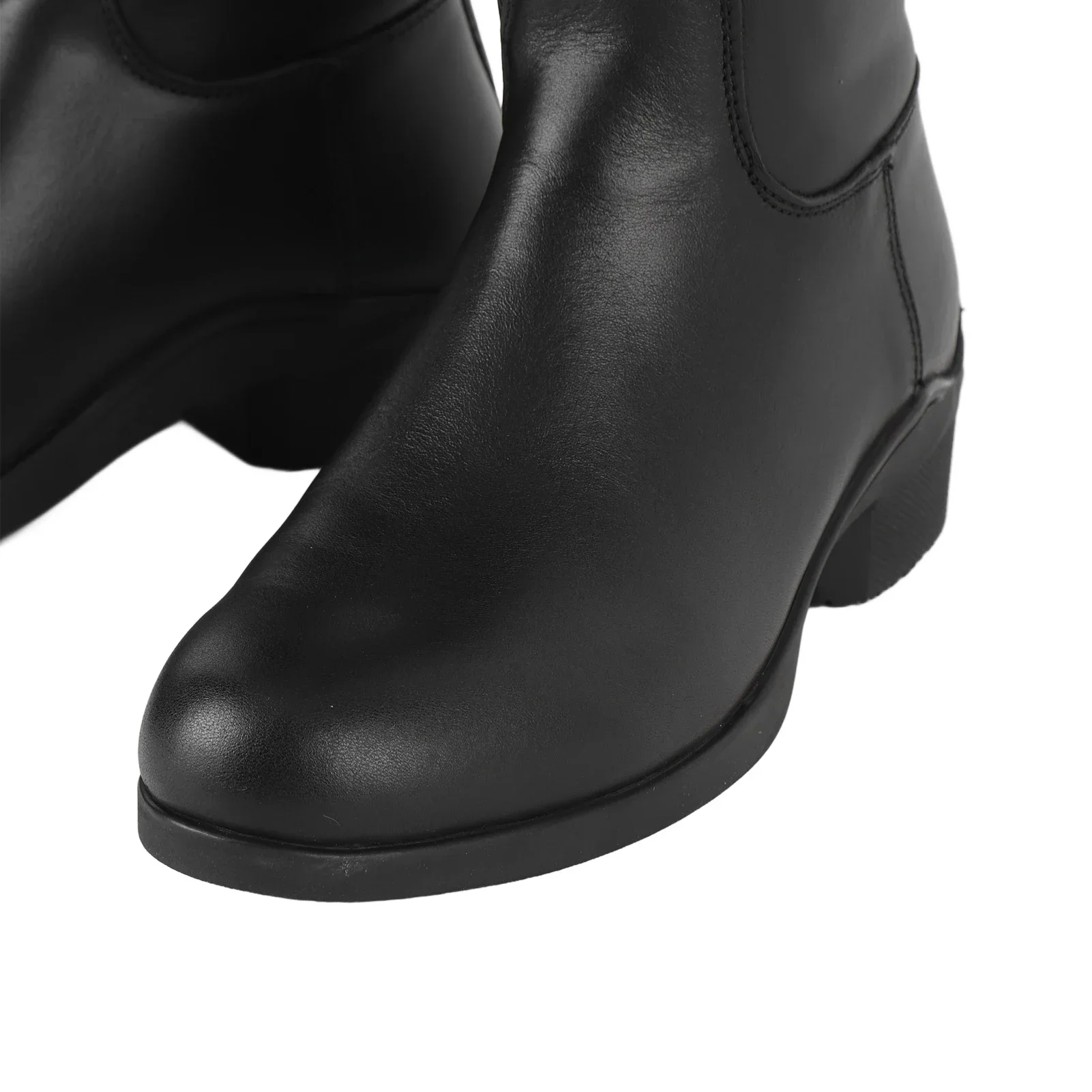 Knee High Boots Tall Riding Boots Unisex For Equestrian Training Daily Use With Rear Zipper Leather EVA