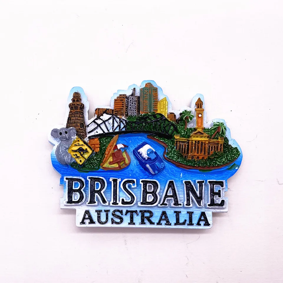 Magnete Frigorifero 3D Sydney Australia - Souvenir In Resina Per Viaggiatori - Regalo Decorativo - 3