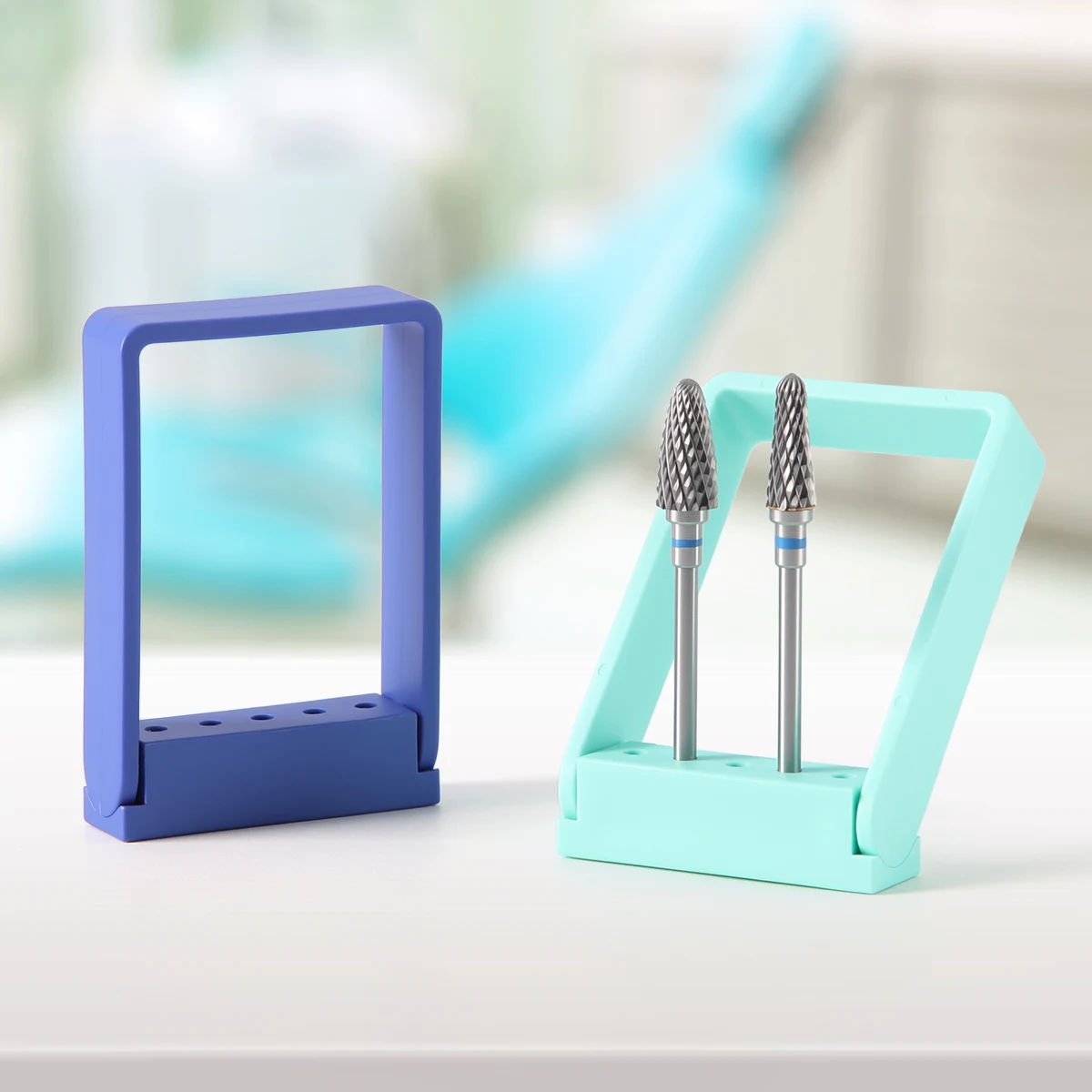 AZDENT Dental 5-Loch HP Bohrerhalter Zahnmedizin Bohrer Ständer Bohrer Organizer Box Aufbewahrungskoffer Odontologia Laborwerkzeuge – Detail 1