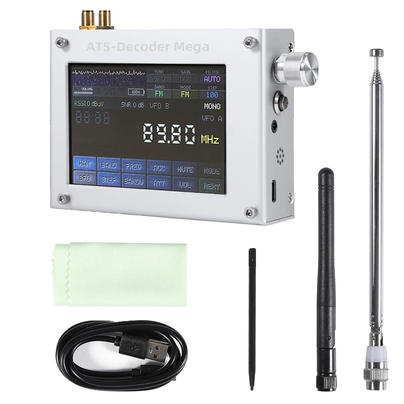 ATS-디코더 메가 Si4732 풀 밴드 라디오 수신기 FM RDS AM LW MW SW SSB DSP Si4732 ATS25 대체품