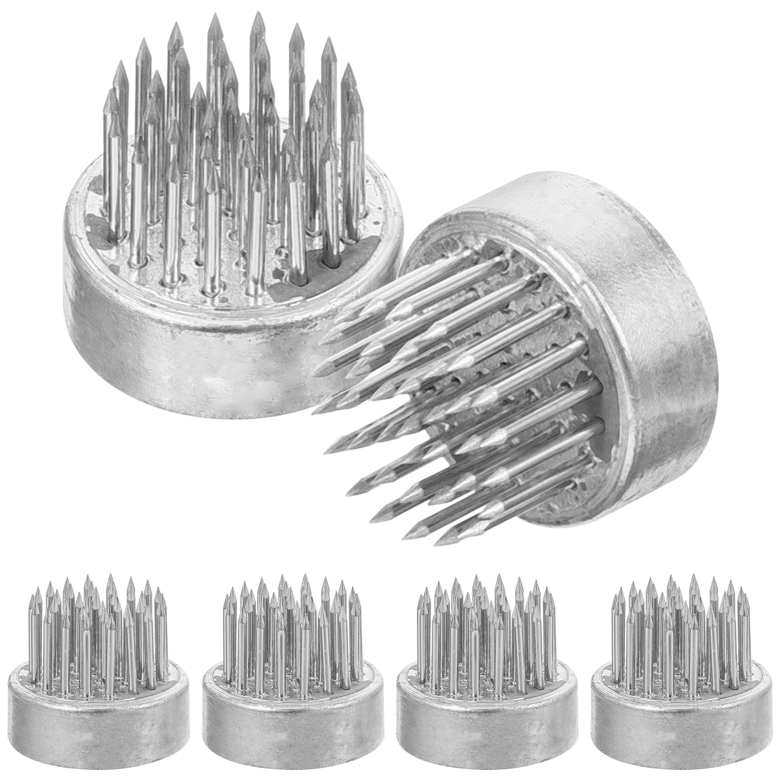 

6 Pcs Jianshan Flower Arrangement Vintage Decor Holding Accessory Needle Base Holder Stainless Steel Round Pin Fixing Tool