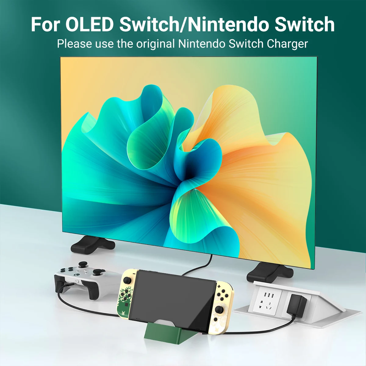 닌텐도 스위치 및 닌텐도 스위치용 TV 도킹 스테이션, HDMI1.4,USB 3.0,PD 100W USB-C 충전 포트 포함, OLED 3-in-1 스위치 독
