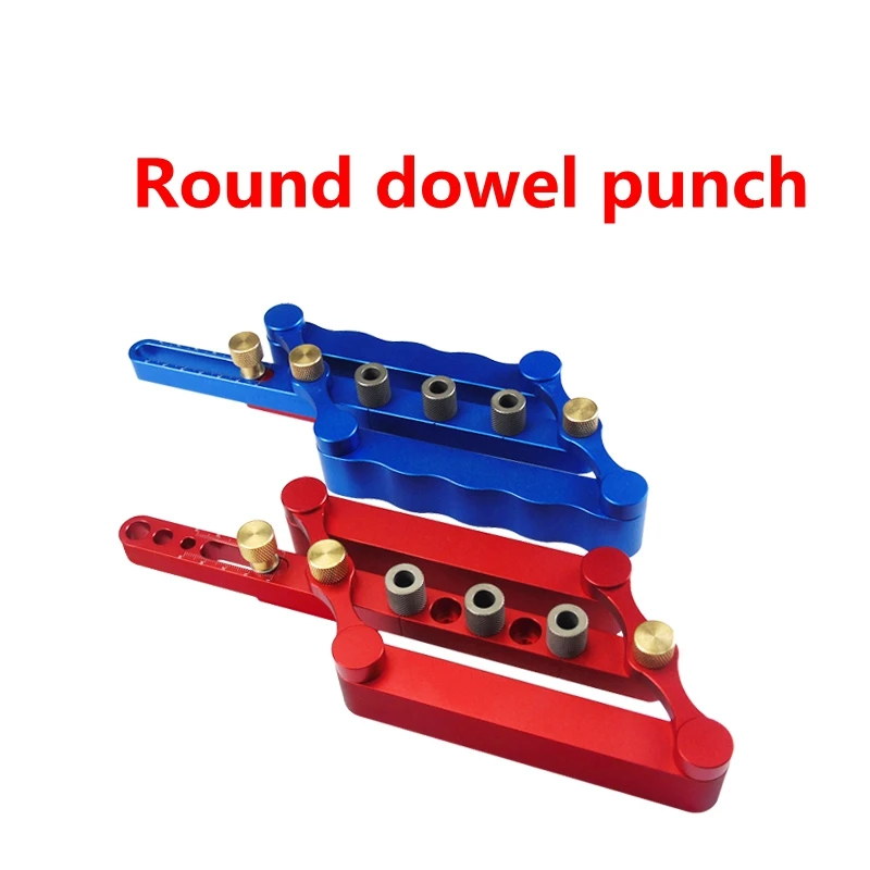 

08550 Round Dowel Hole Puncher Woodworking Hole Opener Plank Positioner Jigsaw Artifact Woodworking Hole Puncher