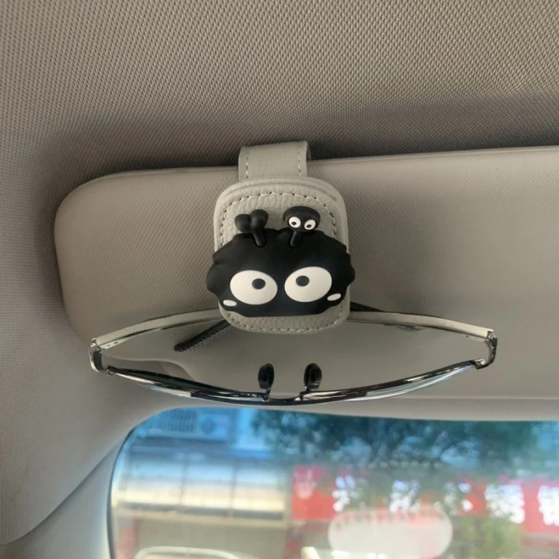 1pc 자동차 선글라스 홀더 자동차 선 바이저 은행 카드 키 안경 자기 흡수 클립 다기능 보관 브래킷