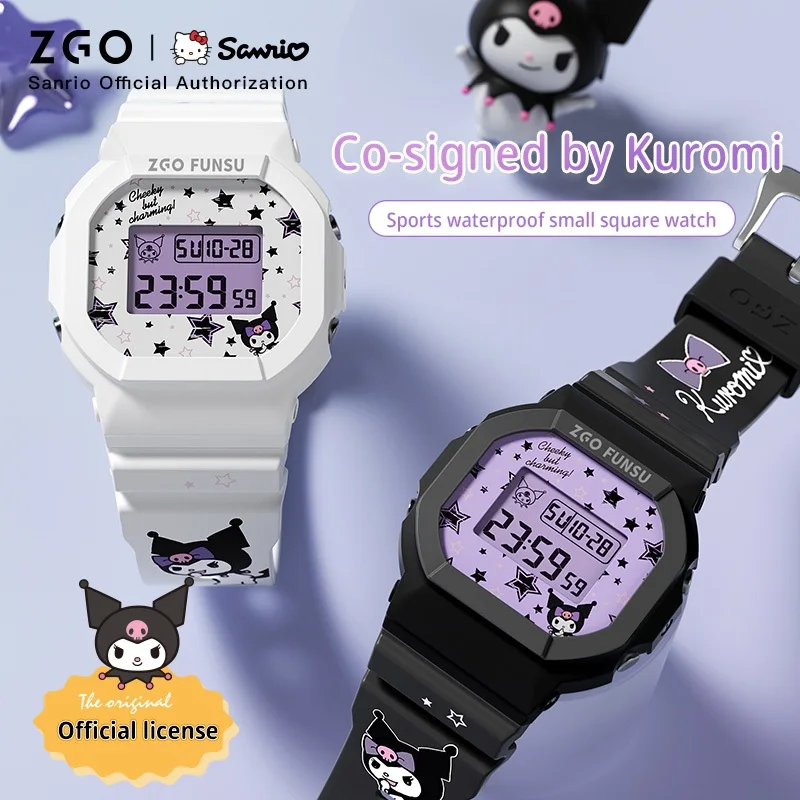 ZGO X Sanrio Kuromi Electronic Watch Waterproof Sports Watch