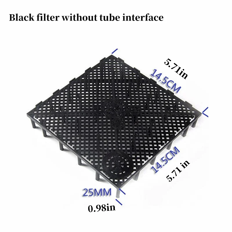9 pcs set aquarium under gravel bottom filter plate for fish tank with expandable filter tube 4
