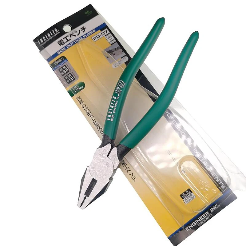 ENGINEER PD-06 Side Cutting Electricians Pliers - 165mm (6 Inch), Professional Grade, Made In Japan