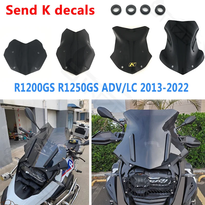 R1200GS R1250GS Windscreen Windshield For BMW R1200GS R 1200 GS LC R1250GS R1250 GS ADV Adventure 2013 - 2023 Screen Protector