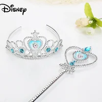 Elsa Princess Children's Toys Birthday Gift Party Crown Frozen 2 Baby Magic Stick Headband Cosplay Sofia Girls Hair Accessories 1