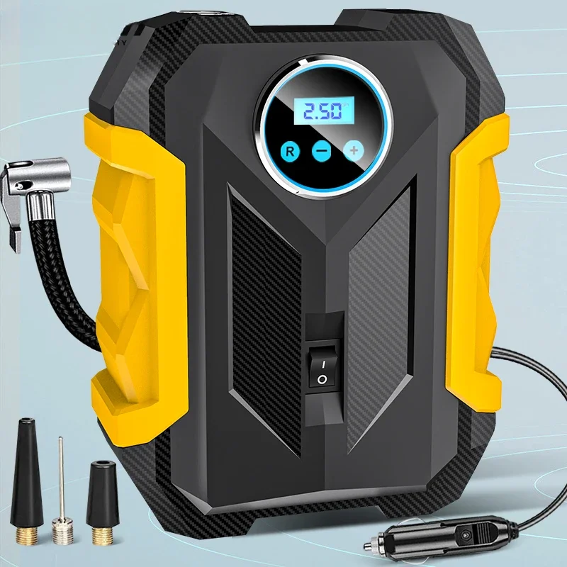 

Portable Automobile Air Compressor Digital Tire Inflation Pump LED Lamp Tire Compression Pump Compressor For Car Motorcy