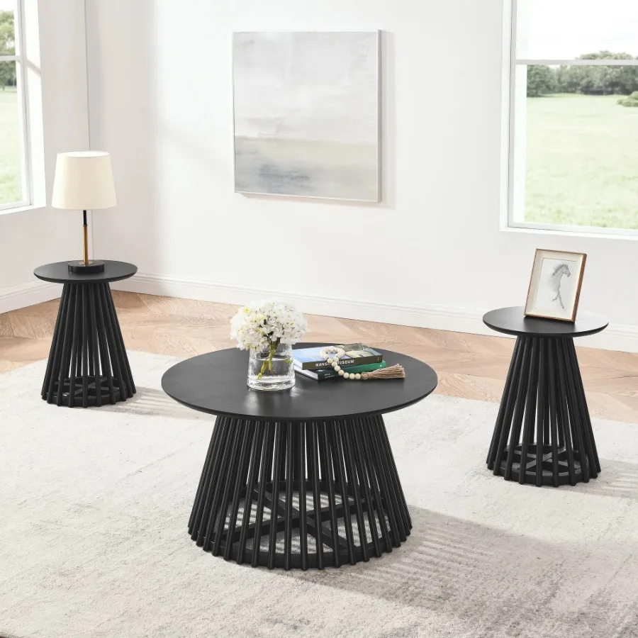 Modern minimalist coffee table solid wood coffee table Nordic style coffee table simple design suitable for both home and offic 3