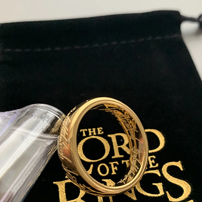 Lord of Finger Rings 3D Engraving Spanish Sanskrit Stainless Steel Ring finger ring,stainless steel ring