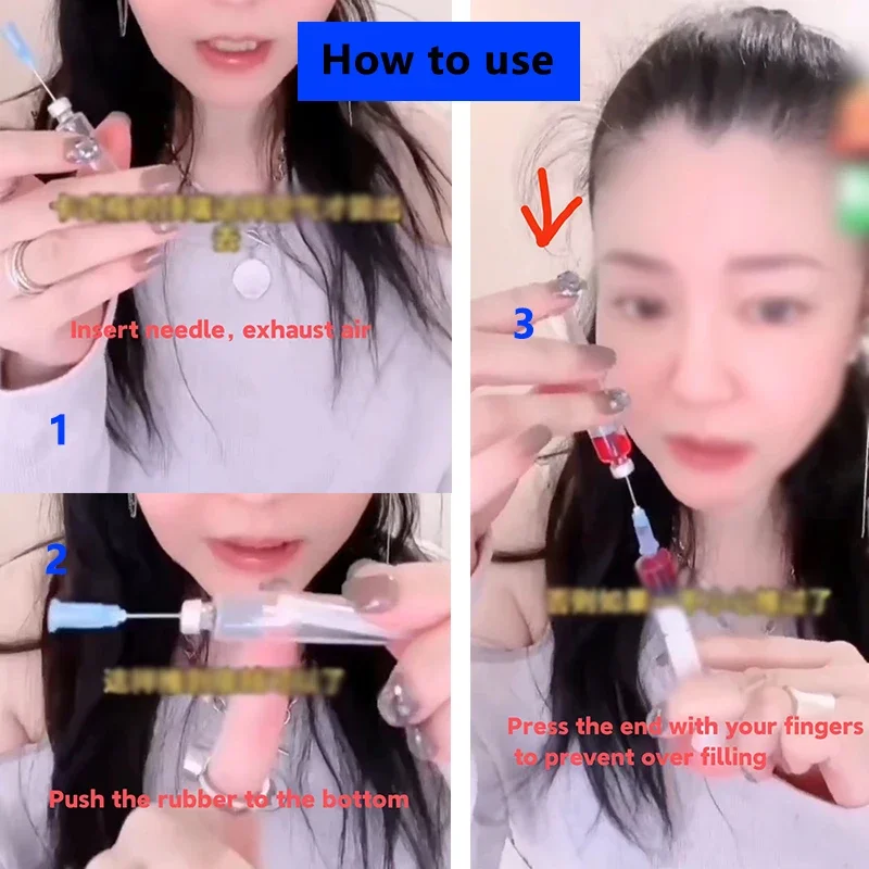 10/20/30/40/50pcs3ml Insulin Cartridges Cassette Bottle for Lilly Insulin Injection Pen Individual Packaging Medical Aesthetics