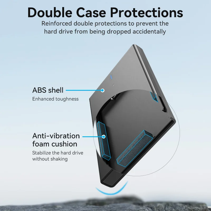 External Hard Drive Case SSD Enclosure Hard Drive Enclosure Hard Disk Case External Hard Drive Box HDD Case Enclosure SSD Adapter Hard Disk Drive Vention HDD Case 2.5 SATA to USB 3.0 Adapter
