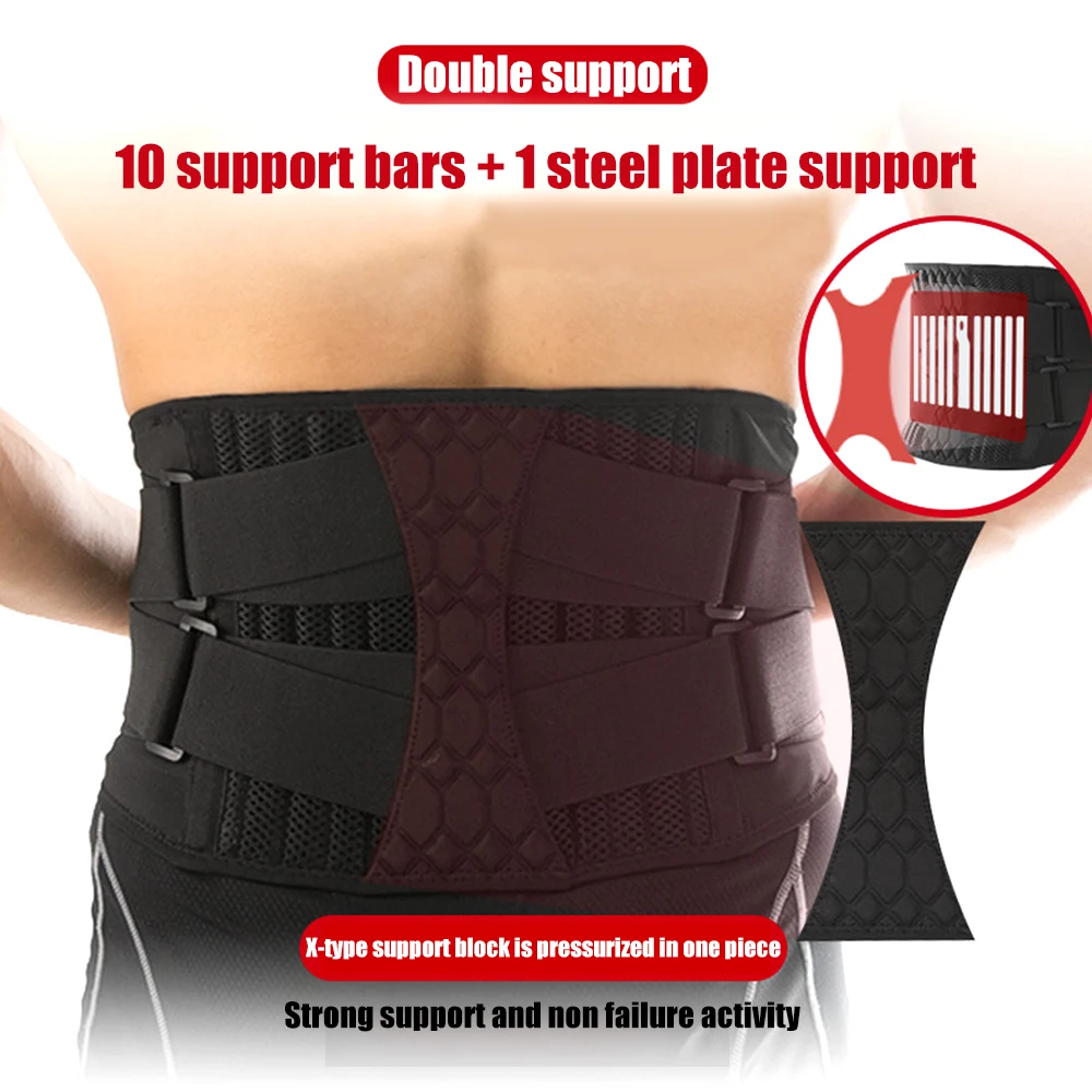 JINGBA SUPPORT Back Support Waist Trainer Corset Sweat Brace