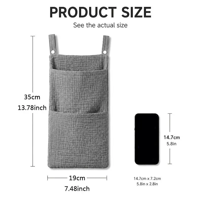 Borsa portaoggetti multifunzionale per neonati, organizer per pannolini e accessori da appendere a culla e passeggino - immagine 2