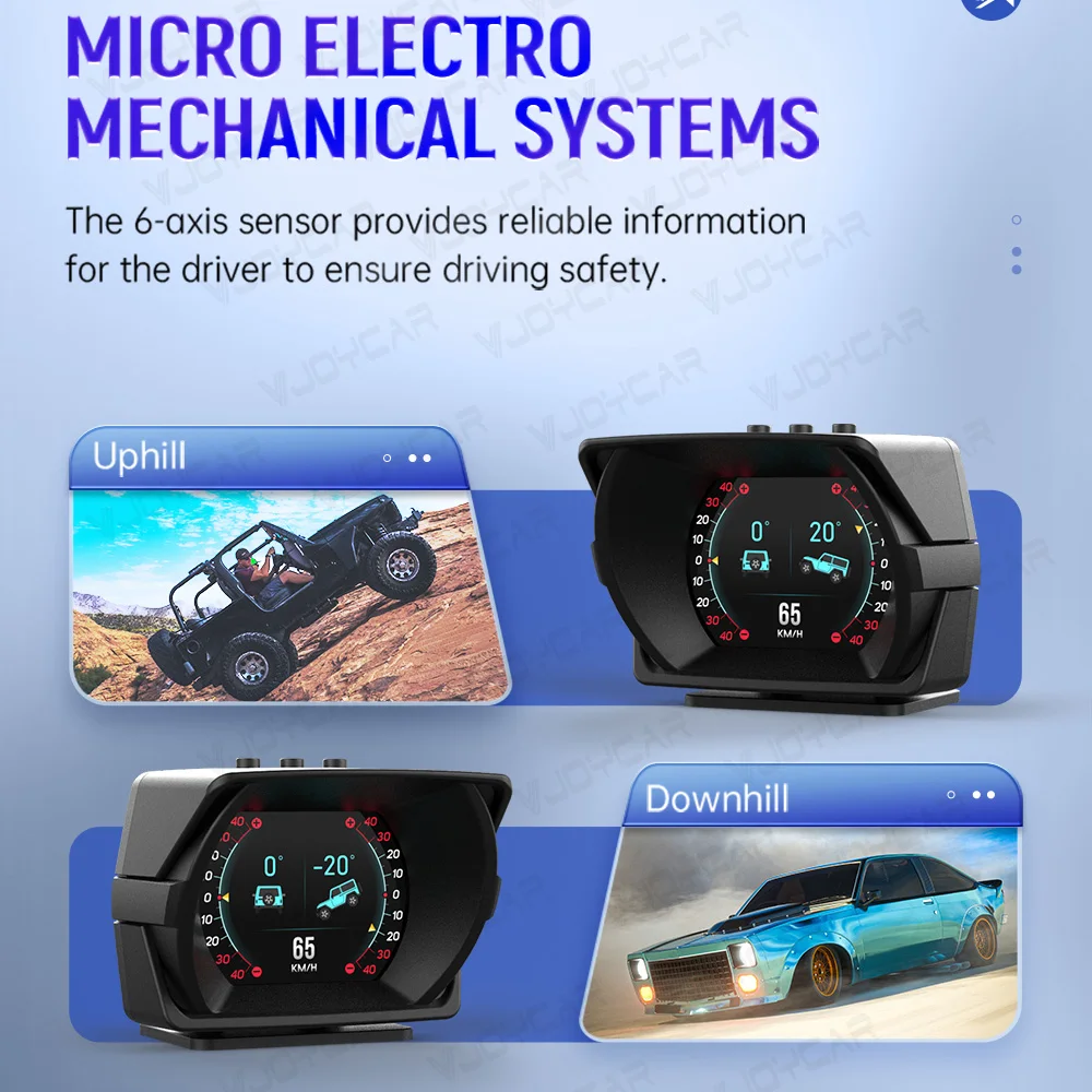 Vjoycar V63 OBD HUD  ڵ ÷  ӵ  ε ٱ ڵ ׼ 100+ OBD2 