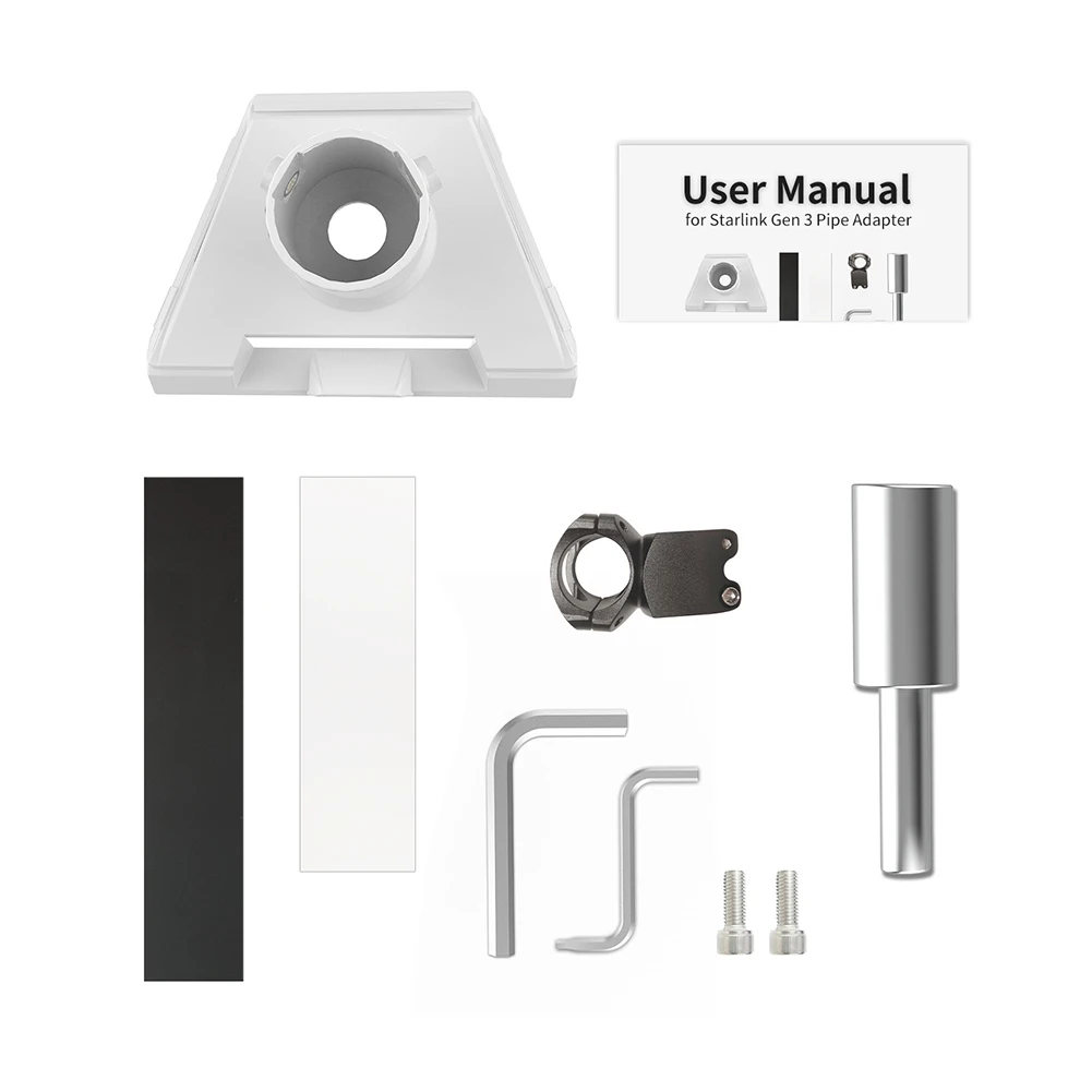 For StarLink Gen 3 RV Ladder Mount Roof Rack Bracket Mount for Roof Rack For StarLink Pole Mount for StarLink Mount Kit