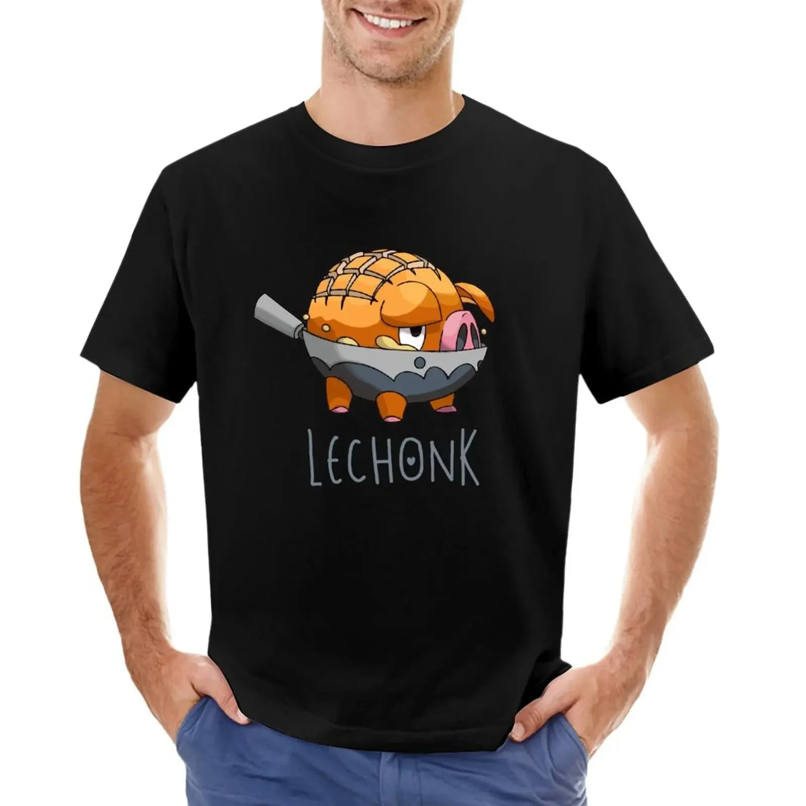 

Lechonk T-Shirt anime blanks mens graphic t-shirts funny