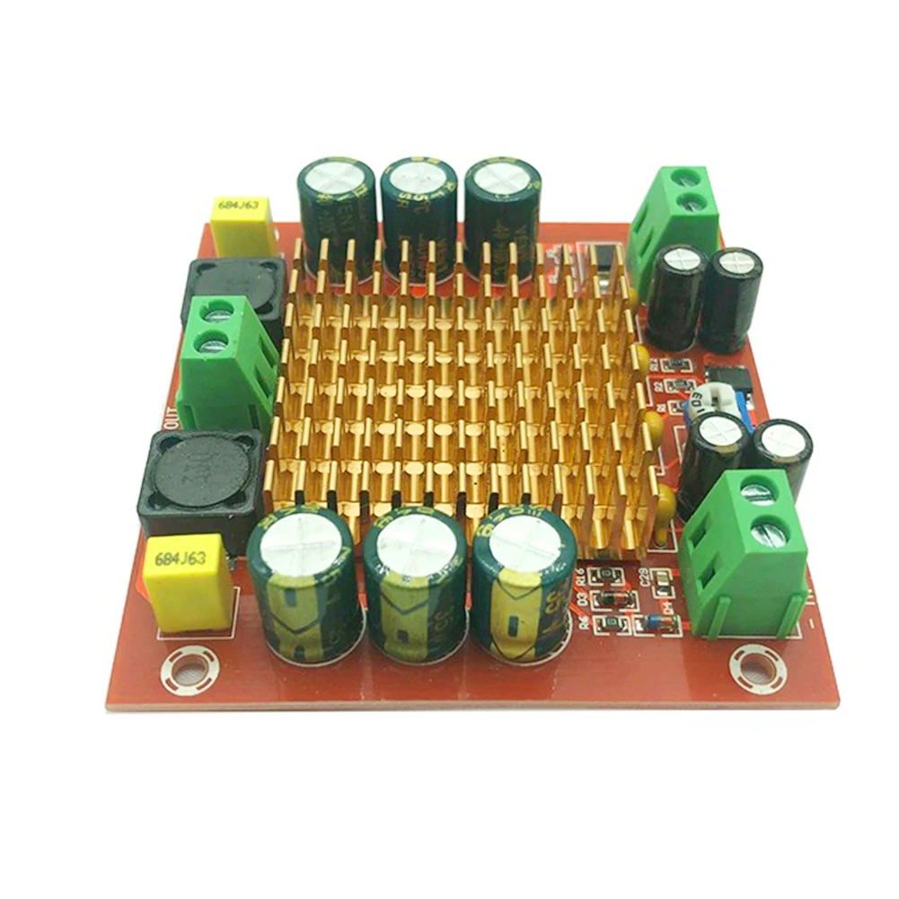 XH-M544 Power Amplifier Board 150W High-power TPA3116DA Digital Power Amplifier Board Module DC 12-26V Radiator for Home Theater