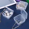 6/12Pcs Mini Storage Boxes Rectangle Transparent Plastic Jewelry Container Packaging Organizer Case for Jewelry Beads Earrings 3
