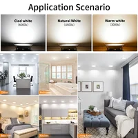 6/12Pcs Led Downlight Three Color Dimmable 5W 9W 12W 15W Recessed Ceiling Lamp Led Spotlight For Living Room Bathroom - Image 6