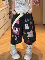 Summer Women Shoujo Jorts Abi Tide Harajuku Korean Jeans Shorts Kpop 2000s Stylish Denim Pants Grunge Y2k Japanese Streetwear - Image 2